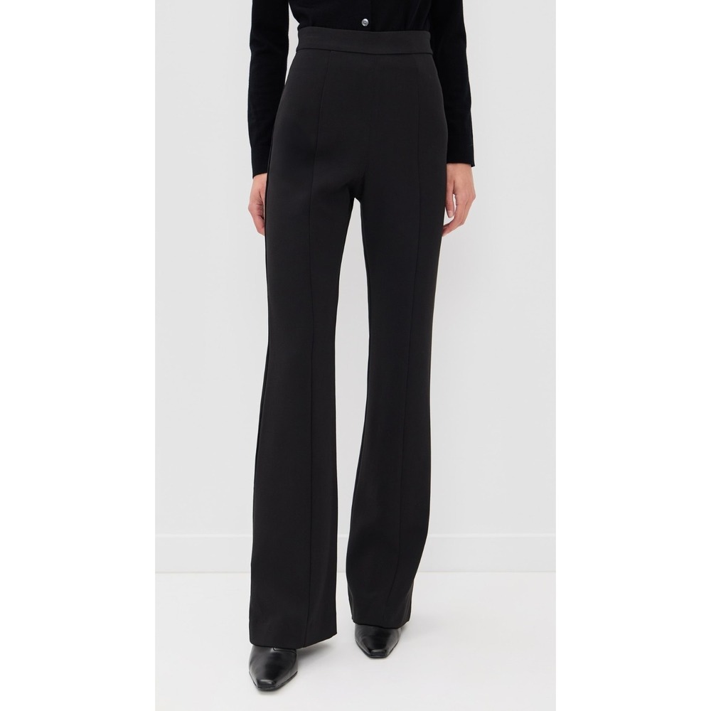 Black Halo Isabella Pants High Waisted Wide Leg Flare Pants In Black Size 8